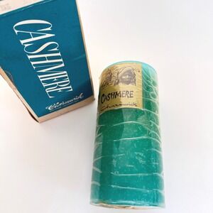 Vintage Charmwick Cashmere Scented Candle 3x6 NOS Green MCM w/ Box